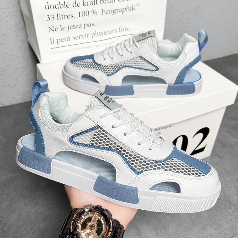 Men Sandals Beach Shoes Summer Outdoor Non-slip Breathable Mesh Beach Sandals Casual Shoes Fashion Shoes Plus Size Men Shoes