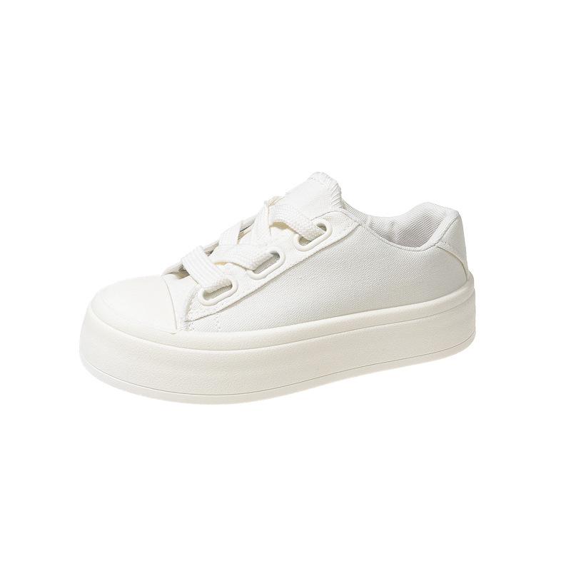 

Холщовые туфли женские 2025 лето новые низкие круглый носок белые туфли женские универсальные повседневные кеды 40 бежевый