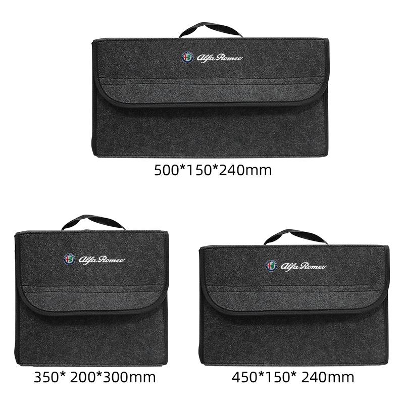 Car  Trunk Storage Box Large Capacity Tool Organiser Bag Auto Goods Accessories For Alfa Romeo Stelvio Giulia 159 Giulietta