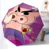 1pc Crayon Shin Chan Automatic Open/Close Folding Umbrella, Windproof 8 Rib Construction, Lightweight Travel Umbrella for Women/Men,0903205