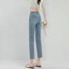 Women's Ultra-Thin Ice Silk High-Waist Light Jeans - Summer Petite Style