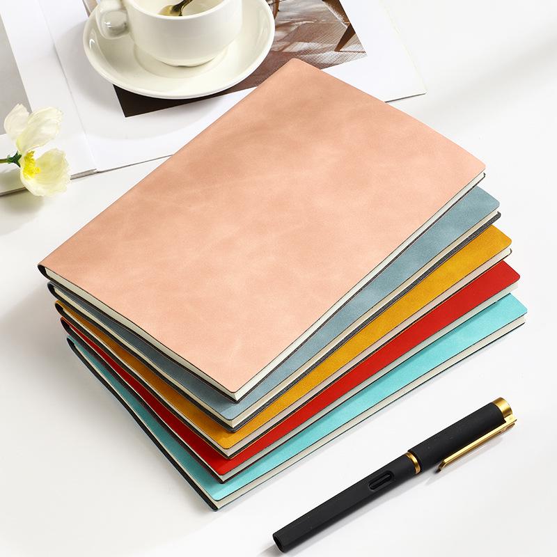 Custom Logo A5 Soft Leather Corporate Notebook