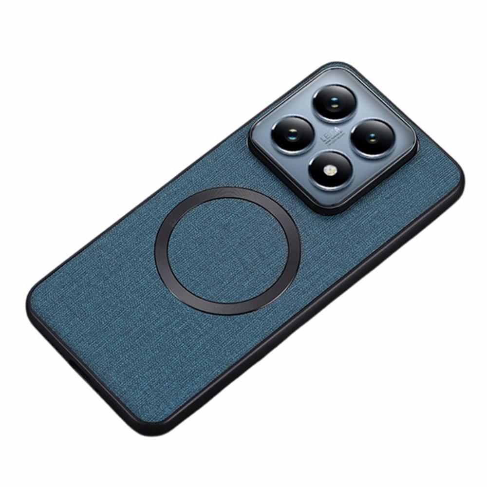 For Xiaomi 14T Pro Magnetic Case Drop-Proof TPU+Cloth Back Phone Cover