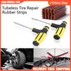 Tubeless Tire Repair Strips Stiring Glue for Tyre Puncture Emergency Car Motorcycle Bike Tyre Tire Rubber Strips Repairing Tools
