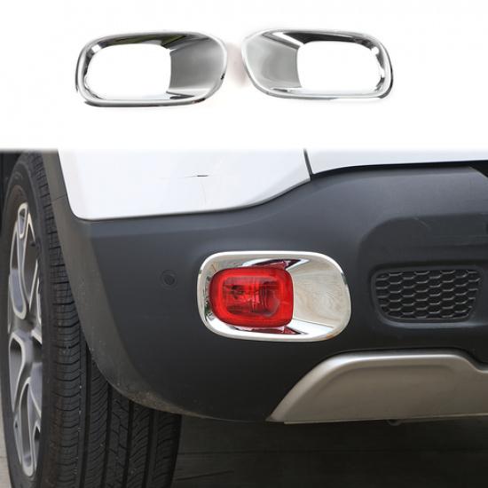 Chrome Rear Fog Light Lamp Cover Trim Frame For Jeep Renegade 2016+ Accessories