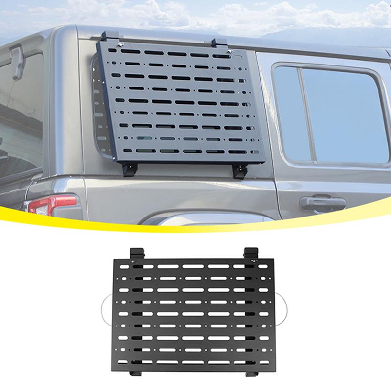 

Заднее окно автомобиля, бронированные ограждения, защитные складные рамы стола для Jeep Wrangler JL 2018 UP, 4 двери ( Алюминиевый сплав )