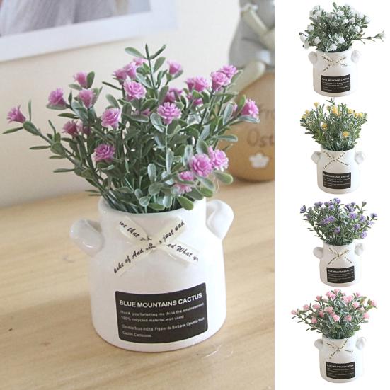 

1шт искусственный цветок в горшке Babysbreath бонсай DIY сад свадьба декор
