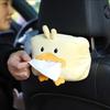 Cute Short Plush Tissue Boxes Cartoon Tissue Box Holder Bracket Auto Armrest Box Car Seat Back Car Decorations Car Tissue Holder