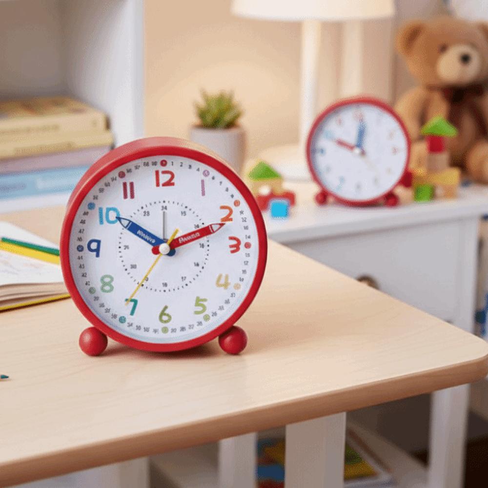 Pencil Design Retro Alarm Clock Portable Desk Clock Children's Alarm Clock  Bedroom Decor