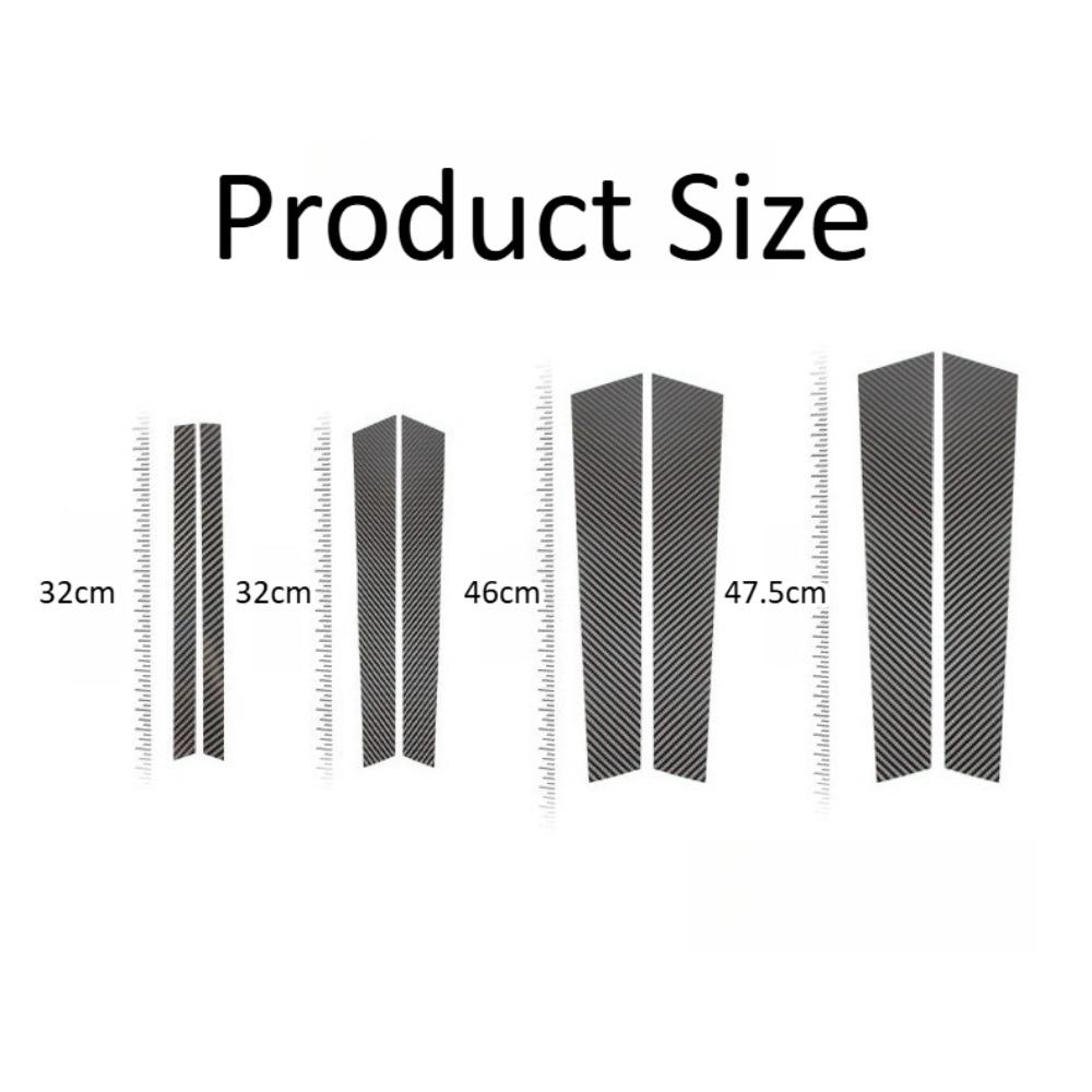 Real Carbon Fiber B Pillar Trim Sticker Panels For BMW X6 2009-2014 Car Exterior Styling Accessories Kit Sets Replacement Panels