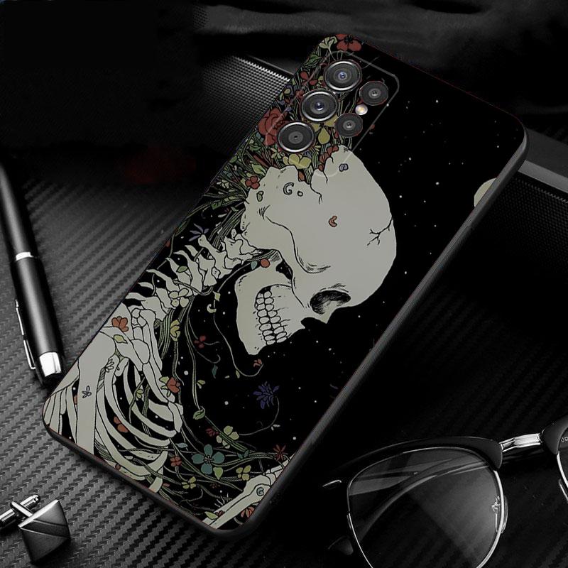 Skeleton Art Phone Case For Samsung Galaxy S25 S24 S23 S22 S21 Ultra S24 S23 S22 S21 S25 Plus S24 S25 FE