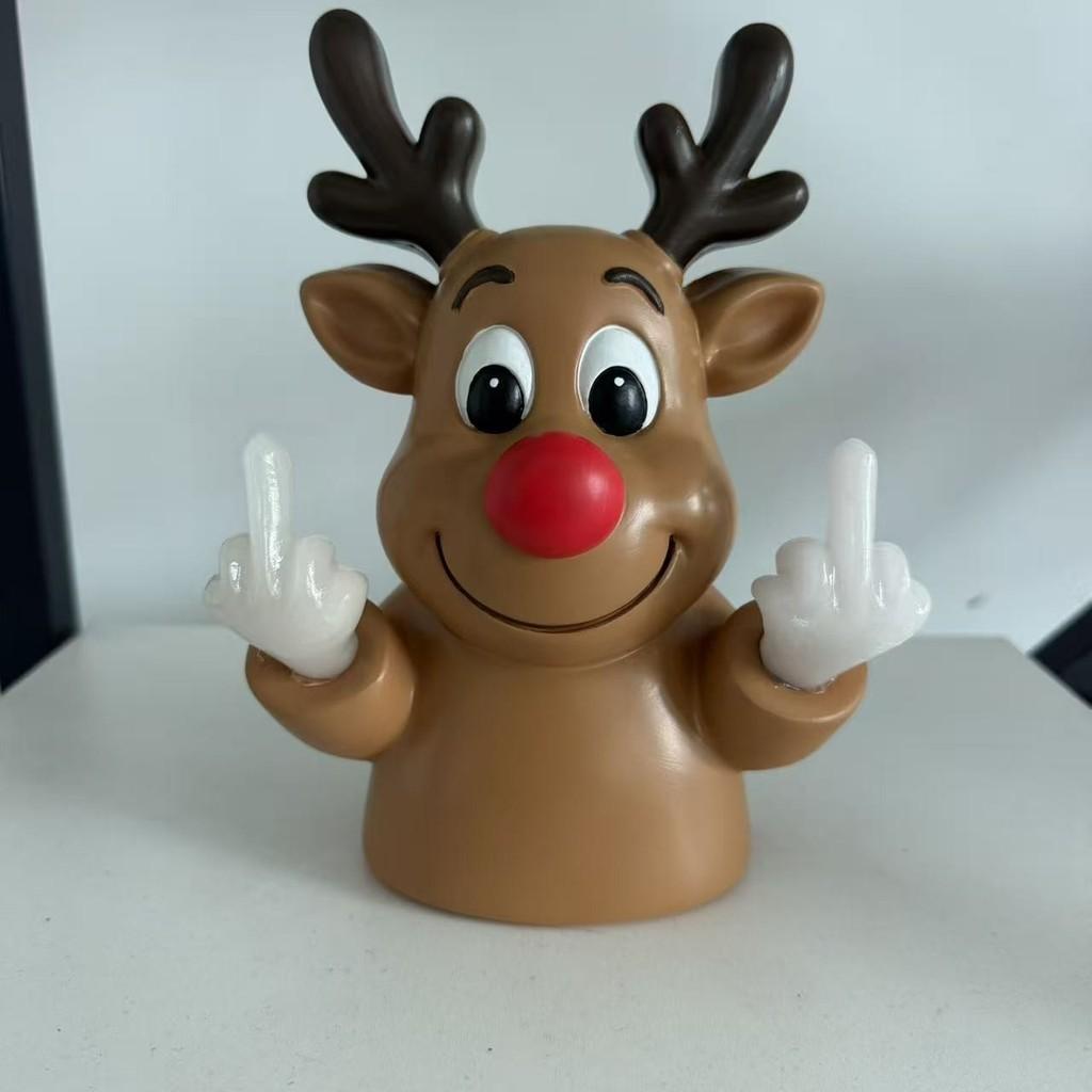 Christmas Ghost Resin Wall Light With Glowing Middle Finger For Holiday Decor And Gifting