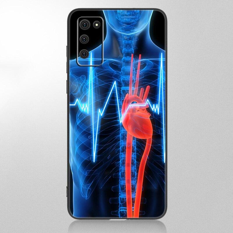 Medical Human Organs Brain Meridian Kidney High Case For Samsung Galaxy A12 A02S A22 A32 A52 A72 A71 A51 A41 A31 A21 A11 A50 A70