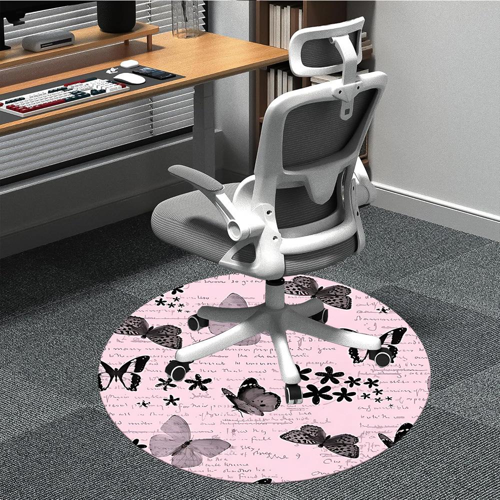 

1pc Butterfly Chair Carpet for Office - Durable, Ideal for Chair Mats, Stylish & Functional Decorative Rug yy260130094 80cm by 80cm