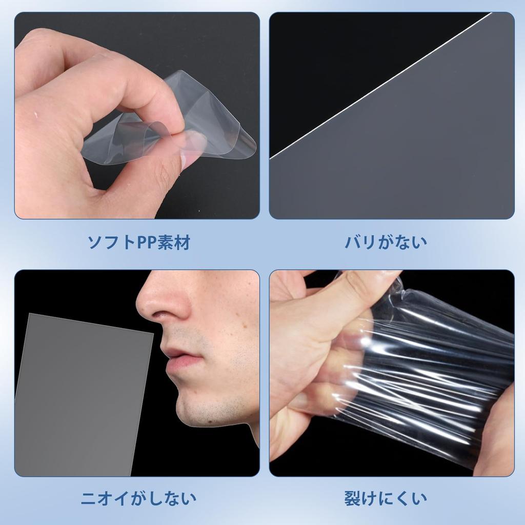 Belső tok Egyrétegű kártyatartó Tökéletes méret 64 x 89mm 400 darab Kártyavédő Függőleges tok Átlátszó Puha Gyűjtőkártya Pokeka Gyűjtőkártya Csak