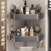 Bathroom Suction Cup Triangle Shelf Toilet No Punching Wall Hanging Storage Rack Toilet Bathroom Corner Hanger