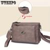 Soft Faux Leather Crossbody Bag, Retro Wristlet Handbag, Fashion Clutch Purse For Women