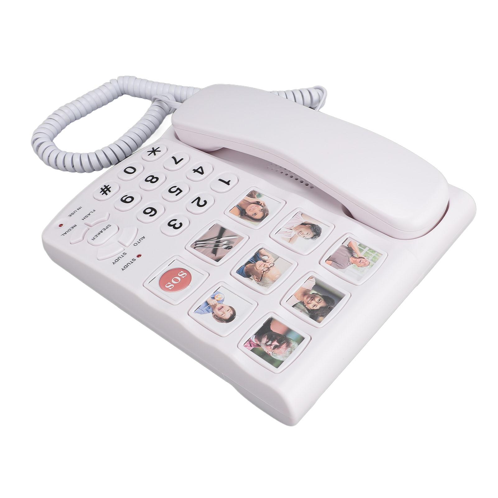 

Телефон с большими кнопками для пожилых людей. 9 фото. Большой проводной стационарный телефон с очень громким звонком.