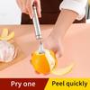 2Pcs Stainless Steel Orange Peeler Citrus Peeler Tool With Comfortable Handle Fruit Slicer Cutter Remover For Kitchen
