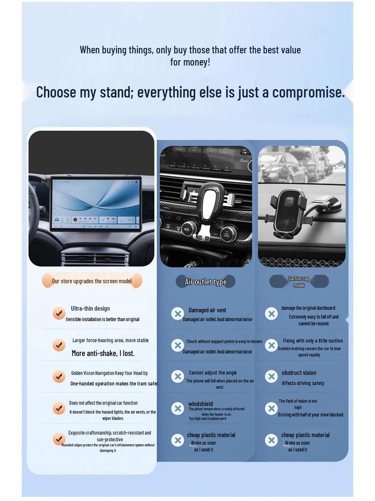 BYD Seal 07 Smart Driving Edition Silent Screen Car Mount