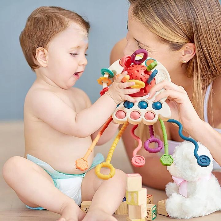 Zabawka Sensoryczna Sznurki Gryzak Montessori Pop