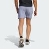 Adidas Gym Heat Shorts With Three Stripes Logo Quick-Dry Fitness Sports Shorts Men Shorts Silver Gray Violet IS1293