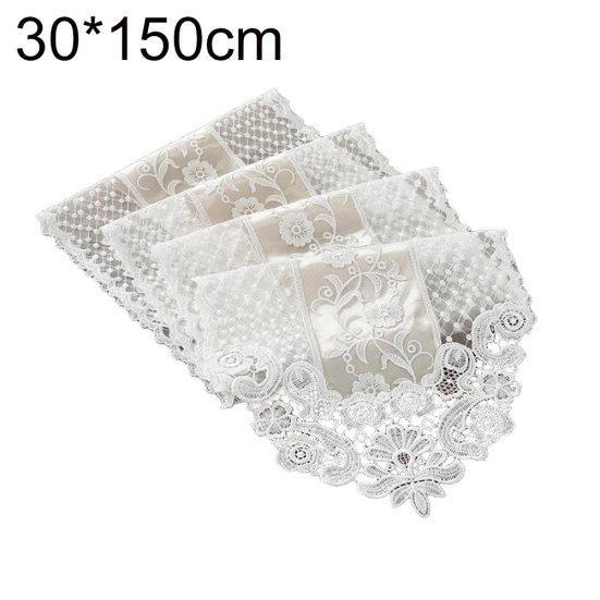 Romantický květinový krajkový ubrus Ubrus na TV skříňku Dekor domácí kuchyně