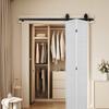 VEVOR Bi-Folding Sliding Barn Door Hardware Track Kit, 52" Top Mount Track Kit, Slide Smoothly & Quietly, Heavy Duty, Easy To Install