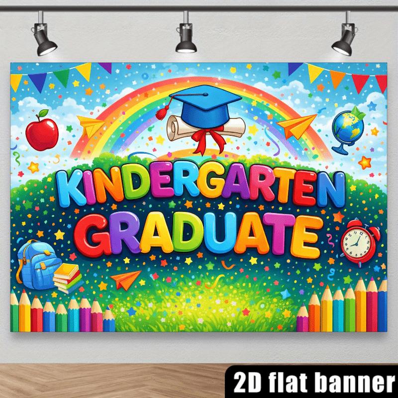 2D Plane, 1 Piece - Kindergarten Graduation Theme, Creating a Joyful Graduation Atmosphere, Suitable for Party Decoration