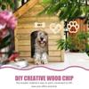 33pcs Paw, 8*7.8cm Unfinished Sign Blank Hanging Slices  for Pet House Decoration