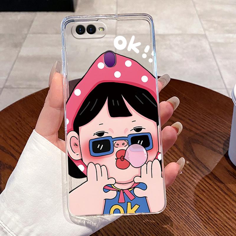 Casing For Oppo F9 / Realme 2 Pro Phone Case New Design Aesthetic Fashion Cute Cat Cartoon Soft Silicone Transparent TPU Cover