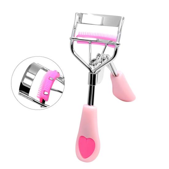 Women Wide Angle Eyelash Carbon Steel Brush Comb Curler Make Up Cosmetics Tool