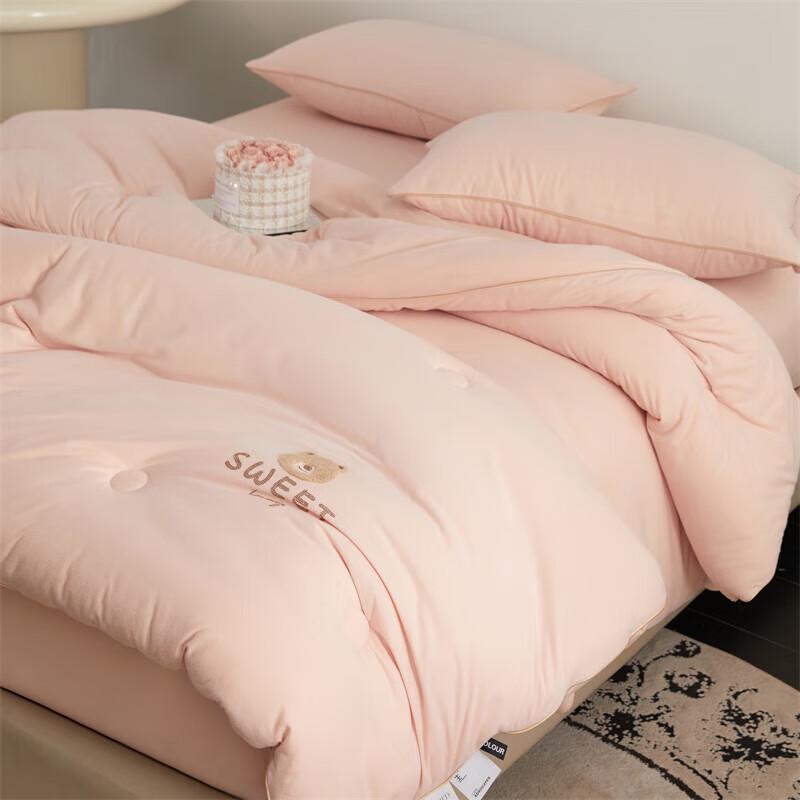 Jieliya Gestrickte Samt Soja Antibakterielle Winterdecke