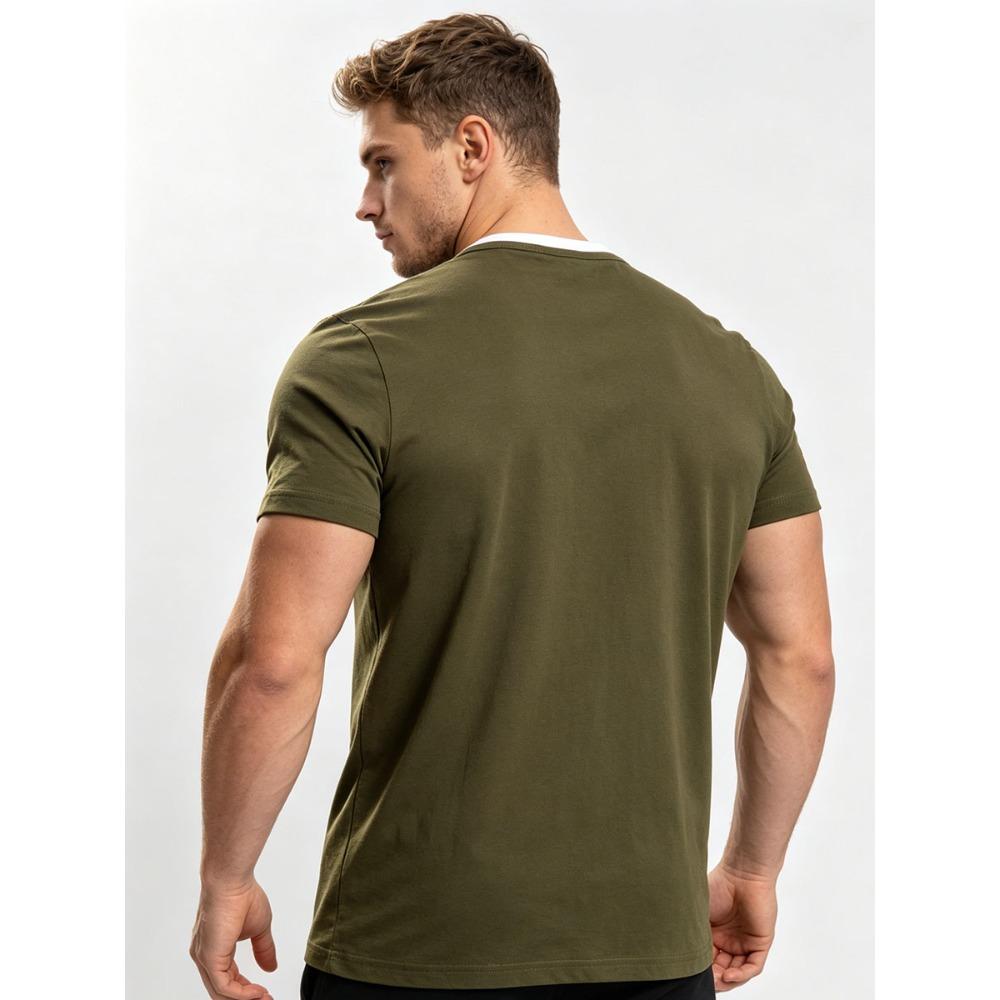 Hochwertiges Herren-Poloshirt aus 95% Baumwolle - Atmungsaktives Kurzarmhemd mit weicher Haptik - Moderner Schnitt, Freizeitkleidung mit V-Ausschnitt und Knöpfen