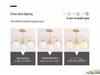 Nordic Minimalist Chandelier: Warm Cream Dining & Bedroom Light