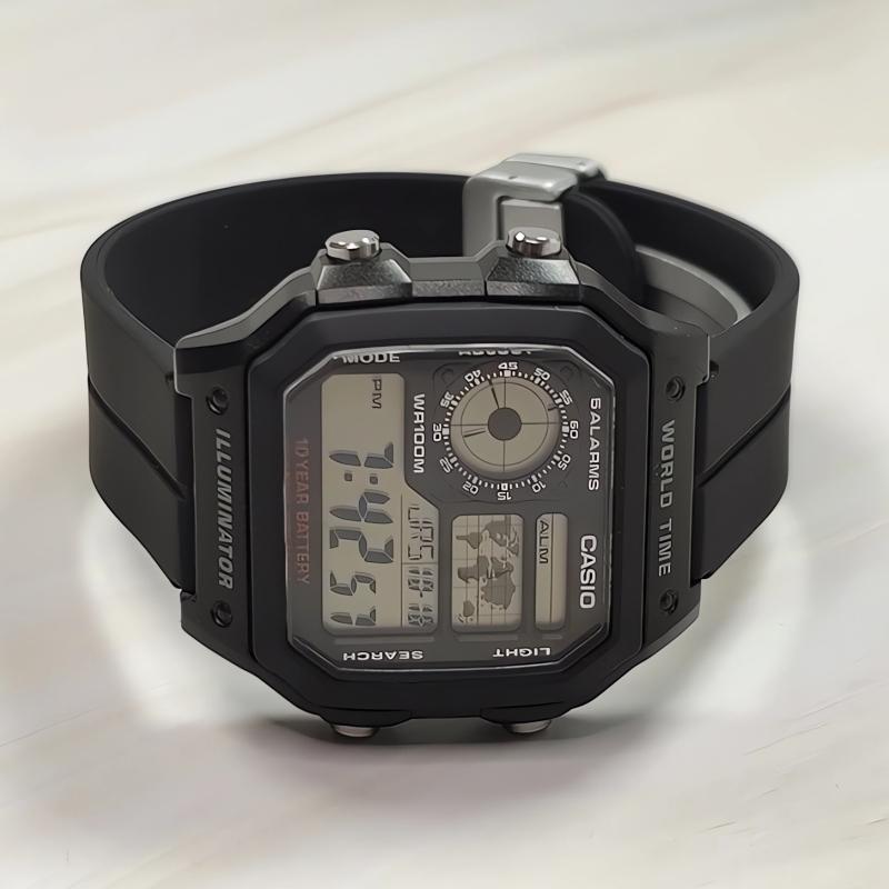 CASIO Men YOUTH Black Watch AE-1200WH-1A