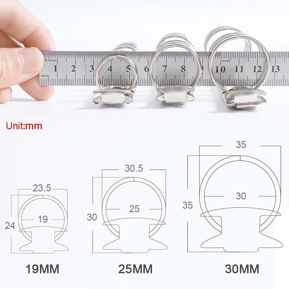 Folder Clip Diary Loose-leaf Ring File Folder Refillable Binding Hoops Spiral Rings Binder Clip