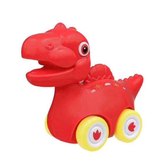 Pull Back Dinosaur Car Toys for Kids Cartoon Dino Figures Vehicle