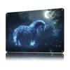Glowing Unicorn in Forest Poster Customized Vintage Metal Signs Wall Art Retro Tin Plaque for Decoration Home Decor Accessories