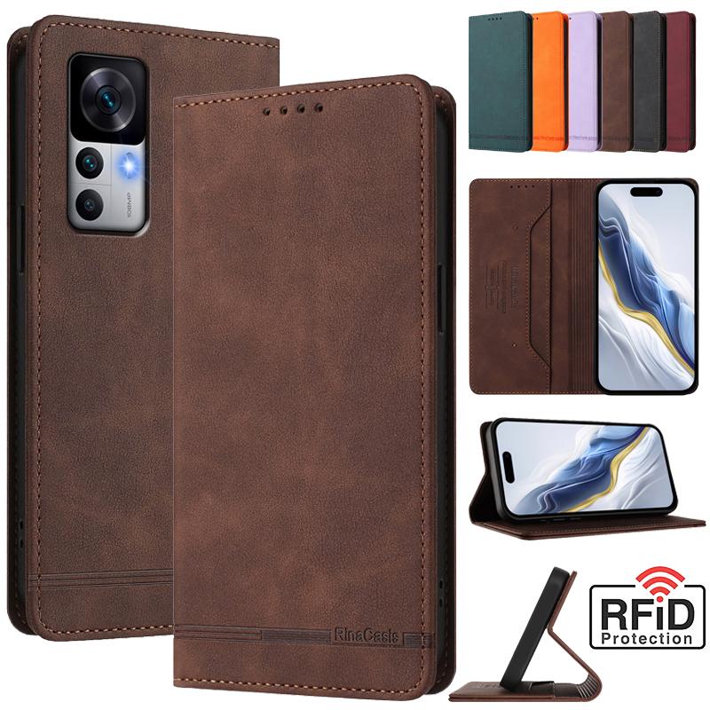 Leder Retro Diebstahlsichere Brieftasche Flip Case Für Xiaomi 12t 11t 12 11 10T 10 9 Lite 12X 12S Pro A1 A2 A3 5X 6X 5G NE Handyhülle