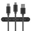 Feel Free To Stick Multi-function Desktop Cable Organizer USB Fixed Cable Storage Hub Cable Tie Card Slot Clip Buckle Network Cable Finishing Artifact