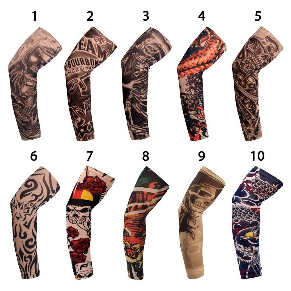 1Pcs Summer Cooling Flower Arm Sleeves Sun Protection Tattoo Arm Sleeves New Arm Cover