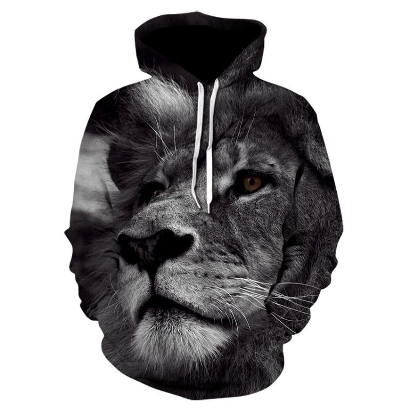Herbst/Winter 2019 Herren- und Damenmode 3D-Hoodie süßer Panda Galaxie Weltraum bedruckte Mütze Sweatshirt Pullover