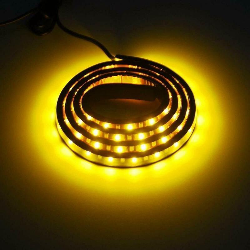 2X 60" Truck LED Running Board Light Running Board DRL Side Step Strip Bar White Amber Turn Signal LED Tailgate Bar LED Light