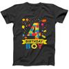 Kids 4 Year Old Building Blocks 4th Birthday Boy T-Shirt Sweatshirt Hoodie Tanktop for Men Women Kids Black