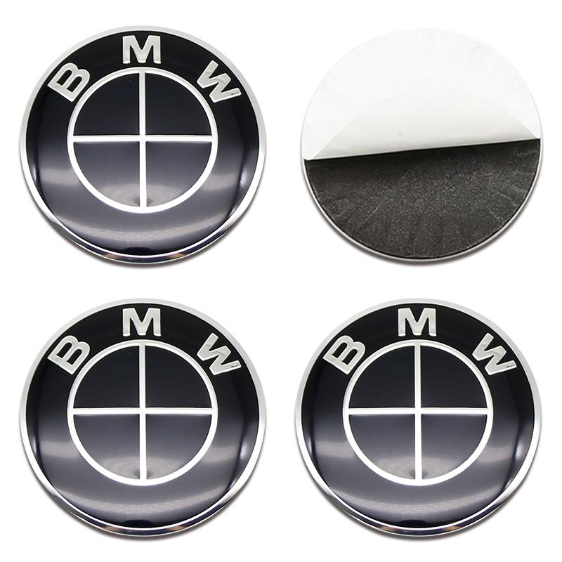 4Pcs ABS Wheel Center Cap Badge 56 60 65 70mm For BMW M Power M2 M3 M4 M5 M6 M Competition Glossy Black Silver Tuning Accessory vdkc30