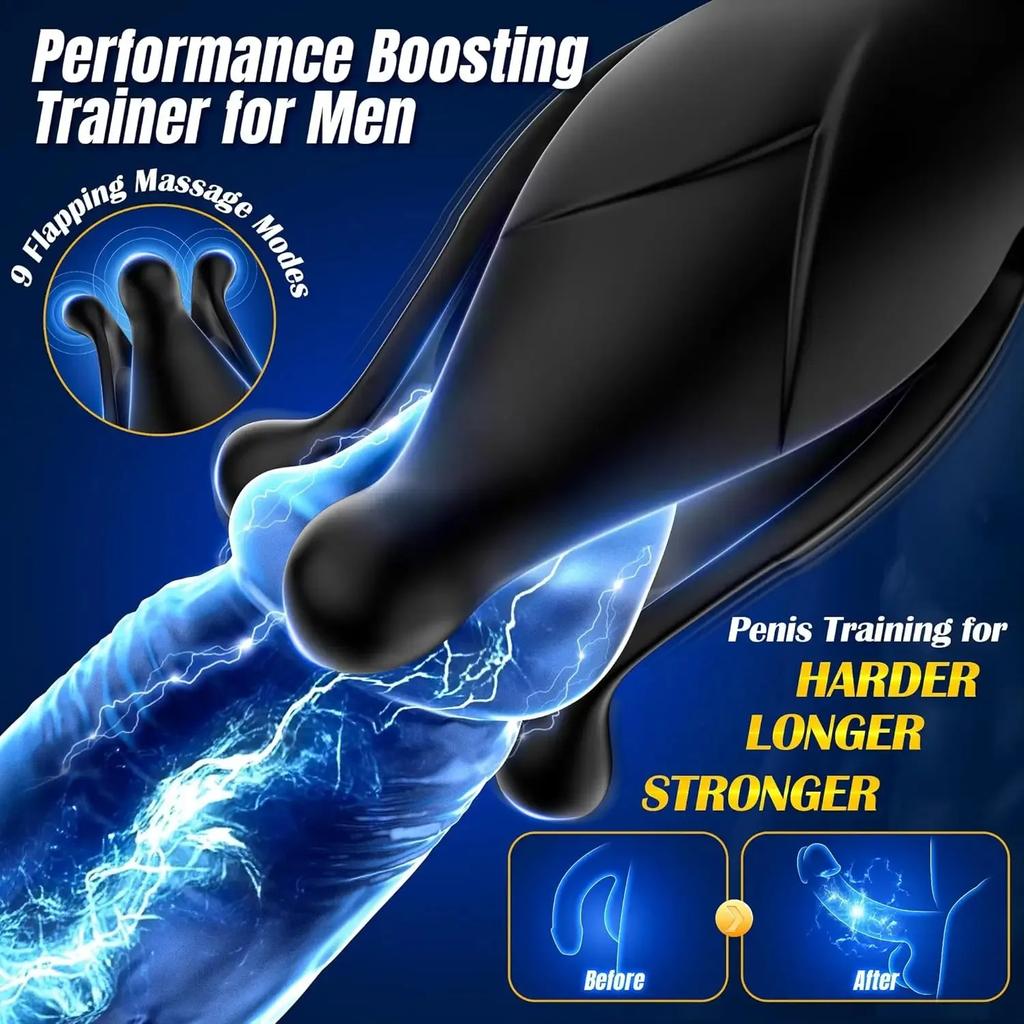 9-Mode Impact Beating Vibration Butt Plug  Male Prostate Massager Anal VibratorSex Toy Vagina Massager Women Clitoris Stimulator