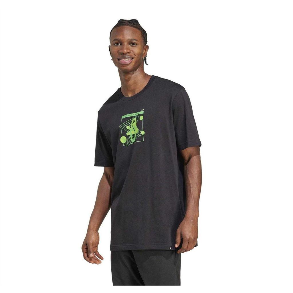 adidas Mens Geometric Cotton T-Shirt