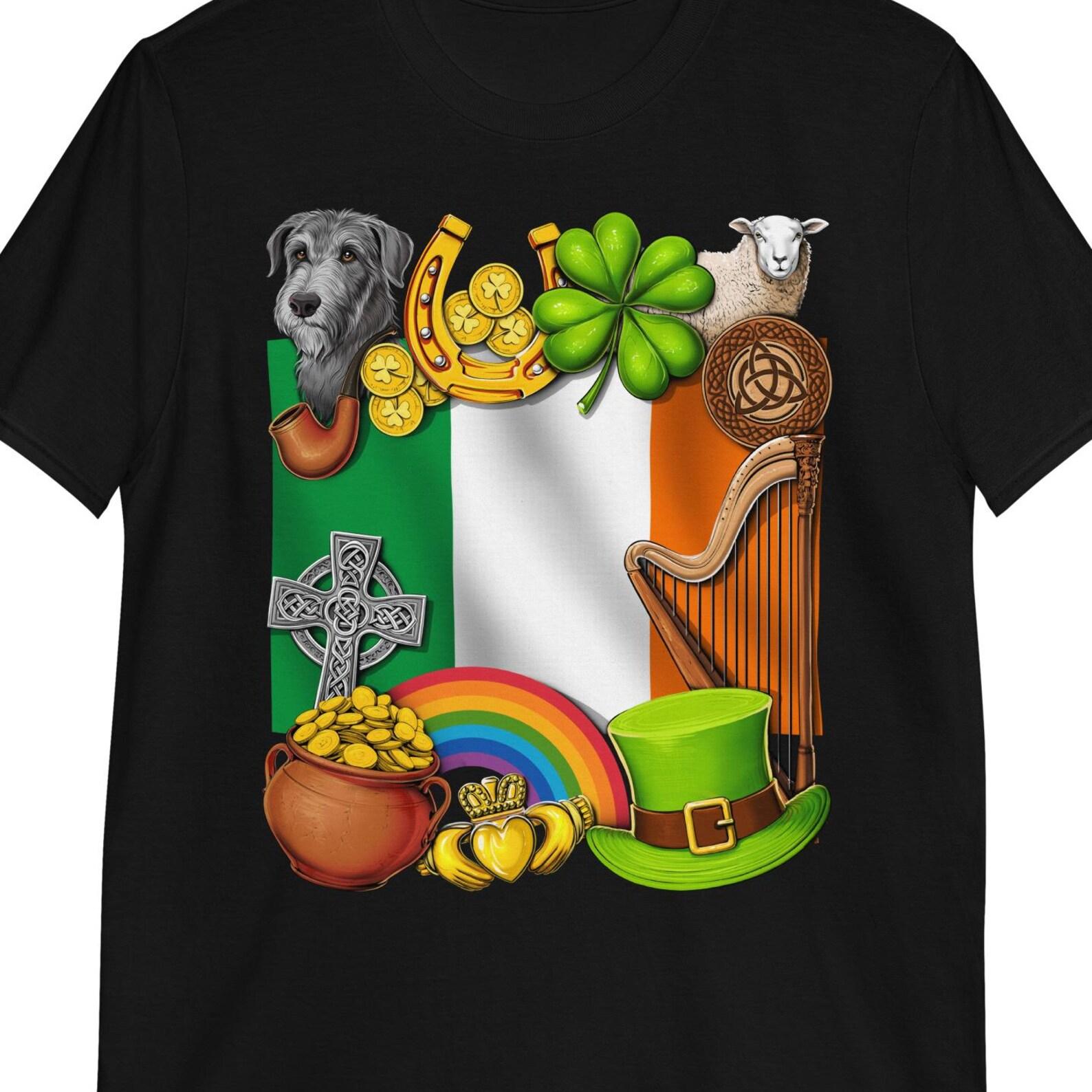 Ireland Flag T-Shirt: Irish Shamrock Tee 150