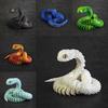 Stunning 3d Printed Snake Figurine With Articulated Joints And Lifelike Eyes For Unique Decor